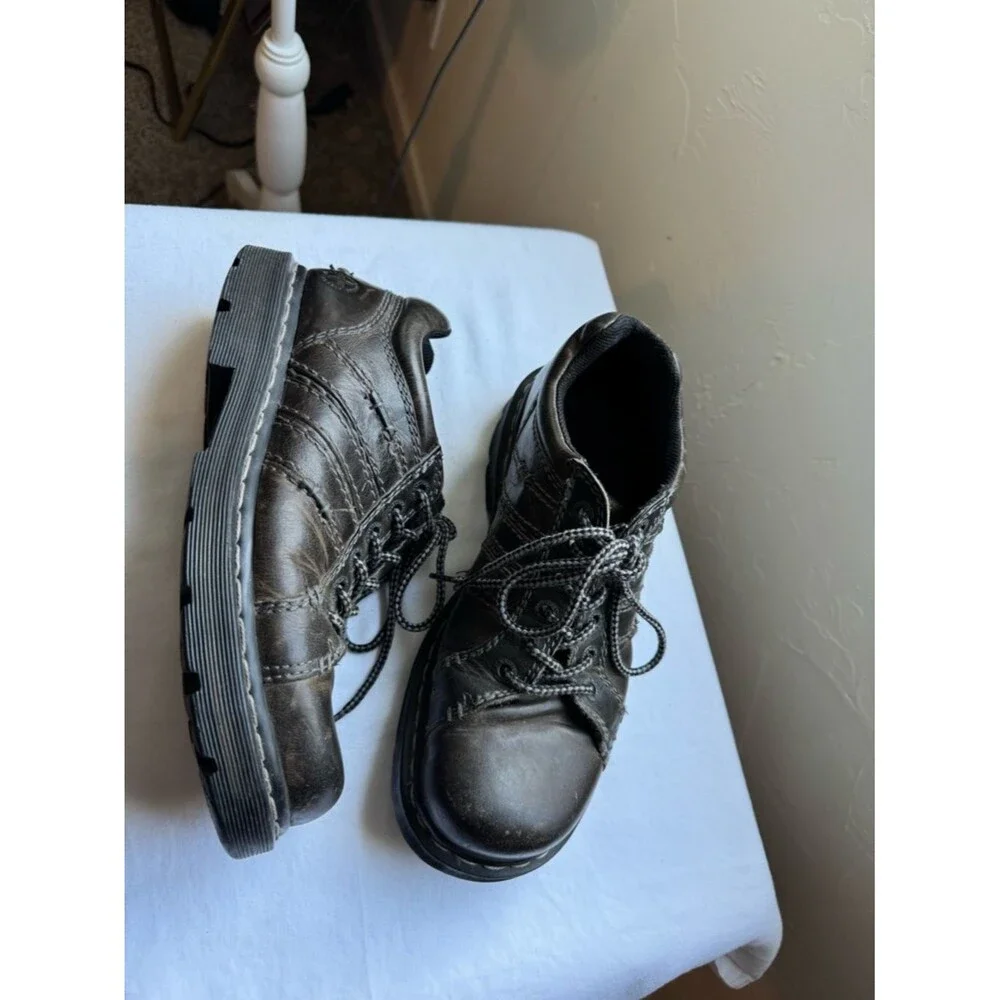 Dr. Martens Y2K Vintage Lace Up Platform Chunky Leather Keith Oxford Shoe 10